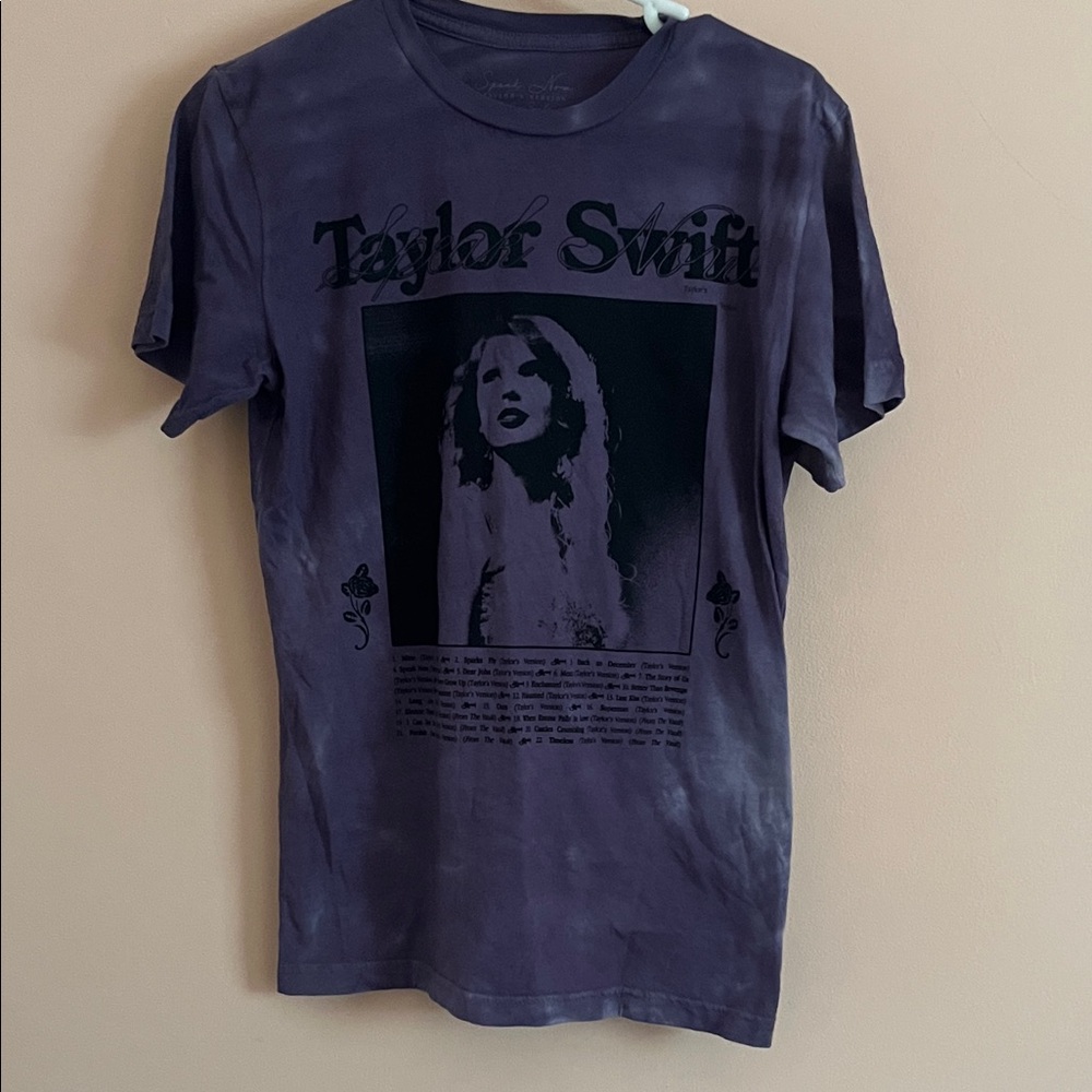 Taylor Swift Dark Purple Graphic Speak Now Tee